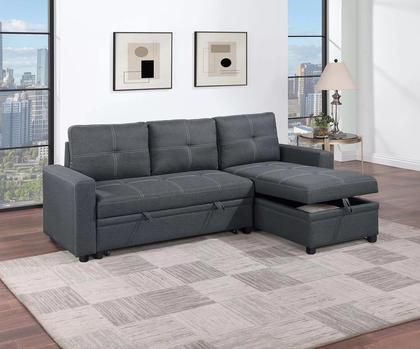 POUNDEX, REVERSIBLE SECTIONAL, F8536