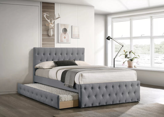 POUNDEX, FULL SIZE BED WITH TWIN TRUNDLE, F9519F