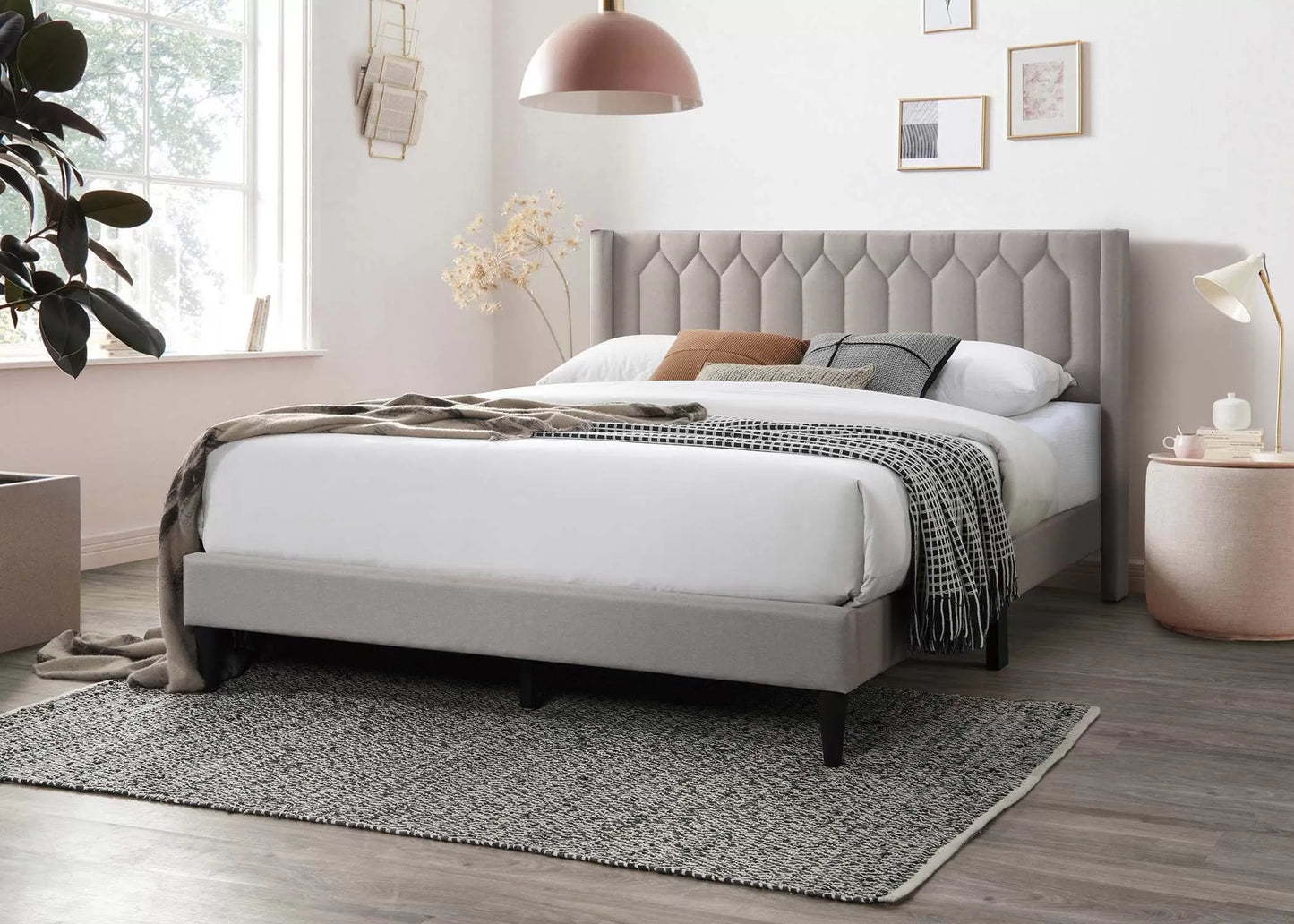 POUNDEX, FULL SIZE BED FRAME , F9652F