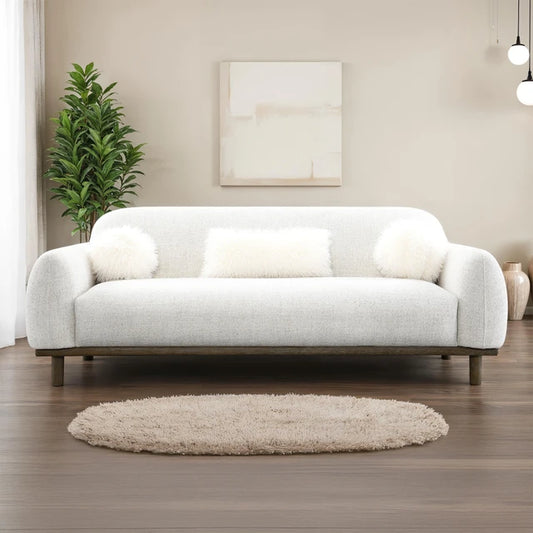 MELLONE, CHENILLE MID-CENTURY MODERN SOFA  (2 COLORS) FM64007