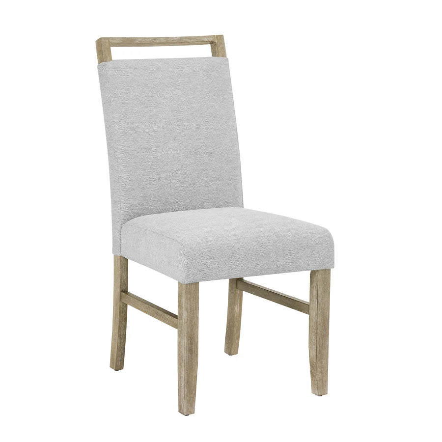 CROWN MARCK,  HAZEL MARBLE TOP DINING SET, 1321-6P-SB