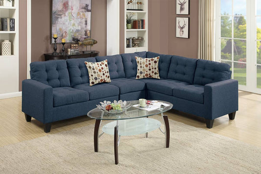 SECTIONAL NAVY LINEN, F6938