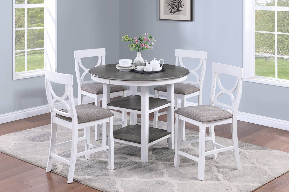 5 PIECES COUNTER HEIGHT DINING SET, F2625