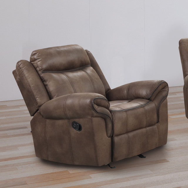 AGATA, MANUAL MOTION 2 PIECES SOFA SET BROWN,  NX6001BR-S-L