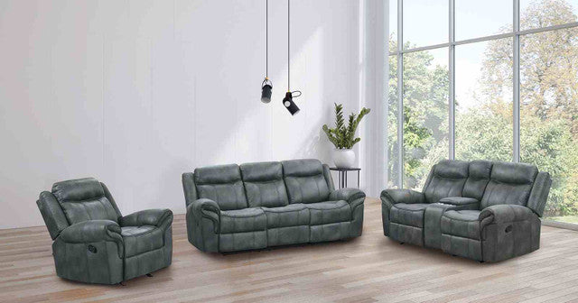 AGATA, MANUAL MOTION 2 PIECES SOFA SET GRAY,  NX6001DG