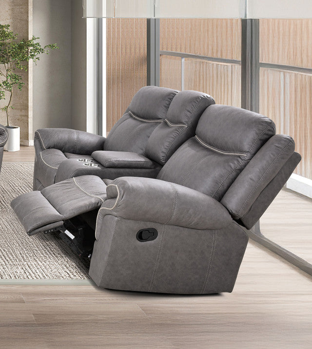 AGATA, MANUAL MOTION SOFA SET WARM GRAY,  NX6001WG