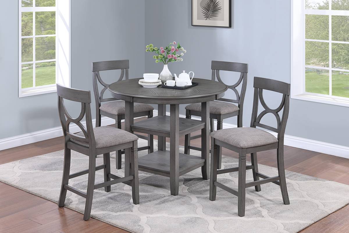 5 PIECES COUNTER HEIGHT DINING SET, F2626