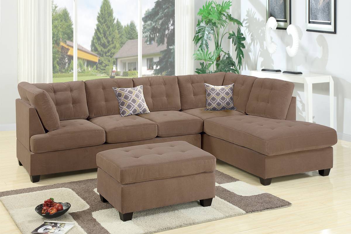 REVERSIBLE SECTIONAL TRUFFLE (OTTOMAN SOLD SEPARATELY), F7140