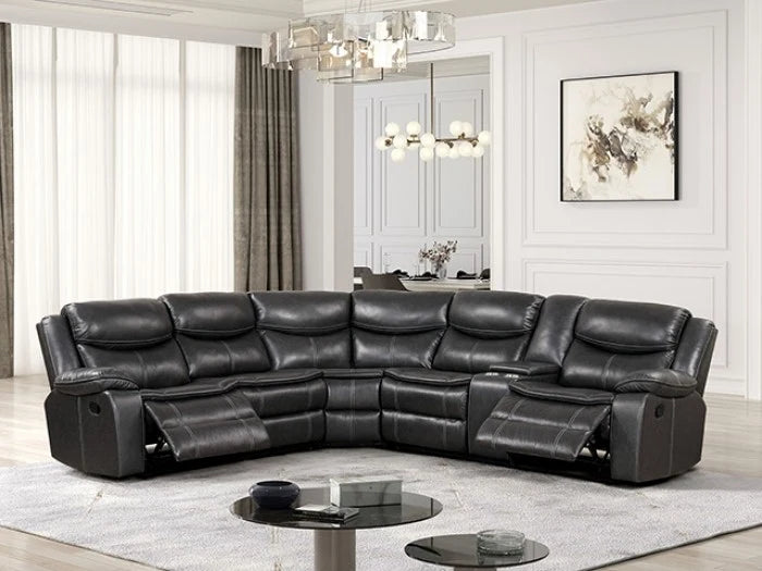 FURNITURE OF AMERICA, GATRIA MANUAL MOTION SECTIONAL (2 COLORS),  CM6982