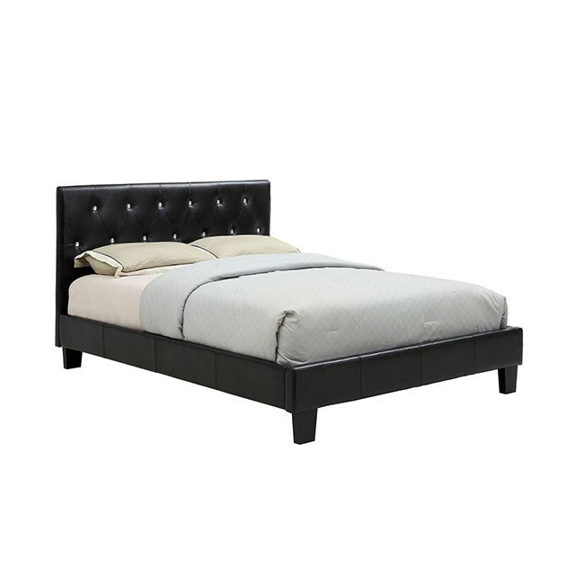 VELE, QUEEN BED FRAME BLACK, CM7949BK