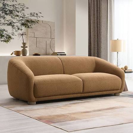 KOLVERE, CONTEMPORARY BOUCLE SOFA (3 COLORS), FM61006
