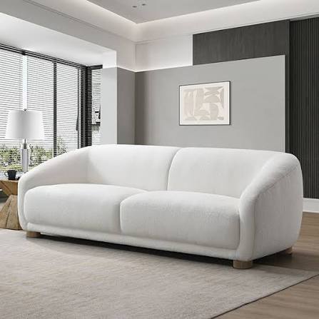 KOLVERE, CONTEMPORARY BOUCLE SOFA ( 3 COLORS), FM61006