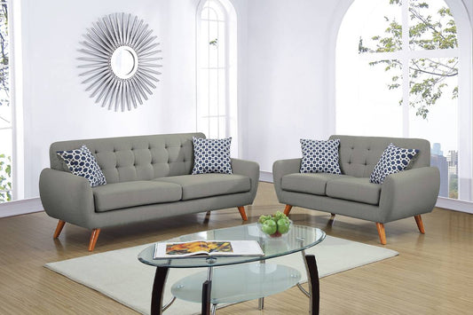 2 Pieces sofa set gray, F6912