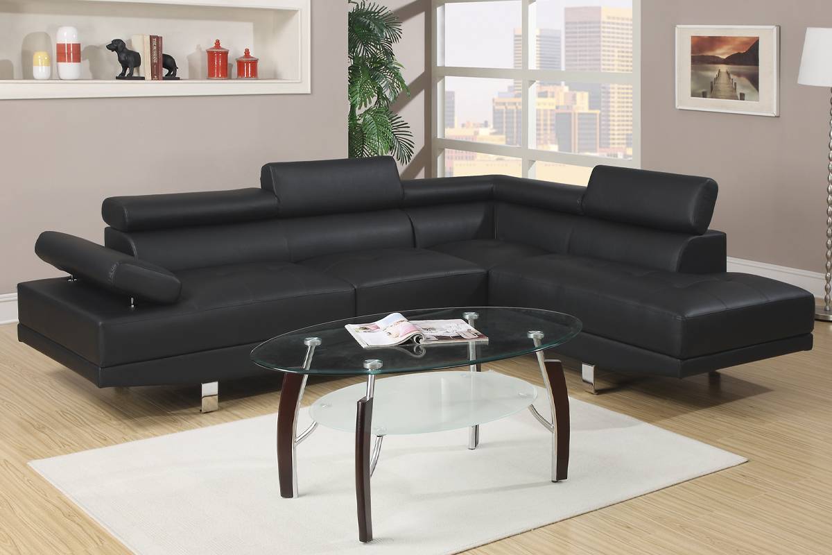 SECTIONAL FAUX LEATHER, F7310