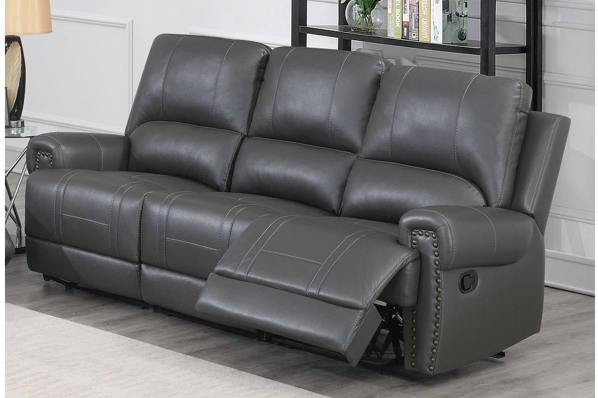 2 PIECES POWER RECLINING SOFA SET GRAY, F86342/F86343